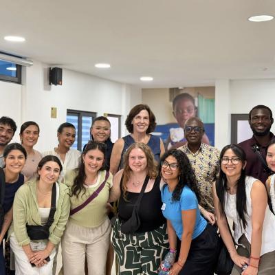 Dr. Prof. Cate Crowley Visits With her Students From Teachers College Columbia University